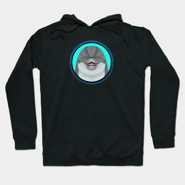 Dolphin Circle Hoodie by Peppermint Narwhal